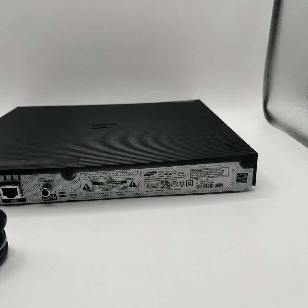 Samsung BD-J5100 Blu-ray DVD Player Wi-Fi Streaming No Remote